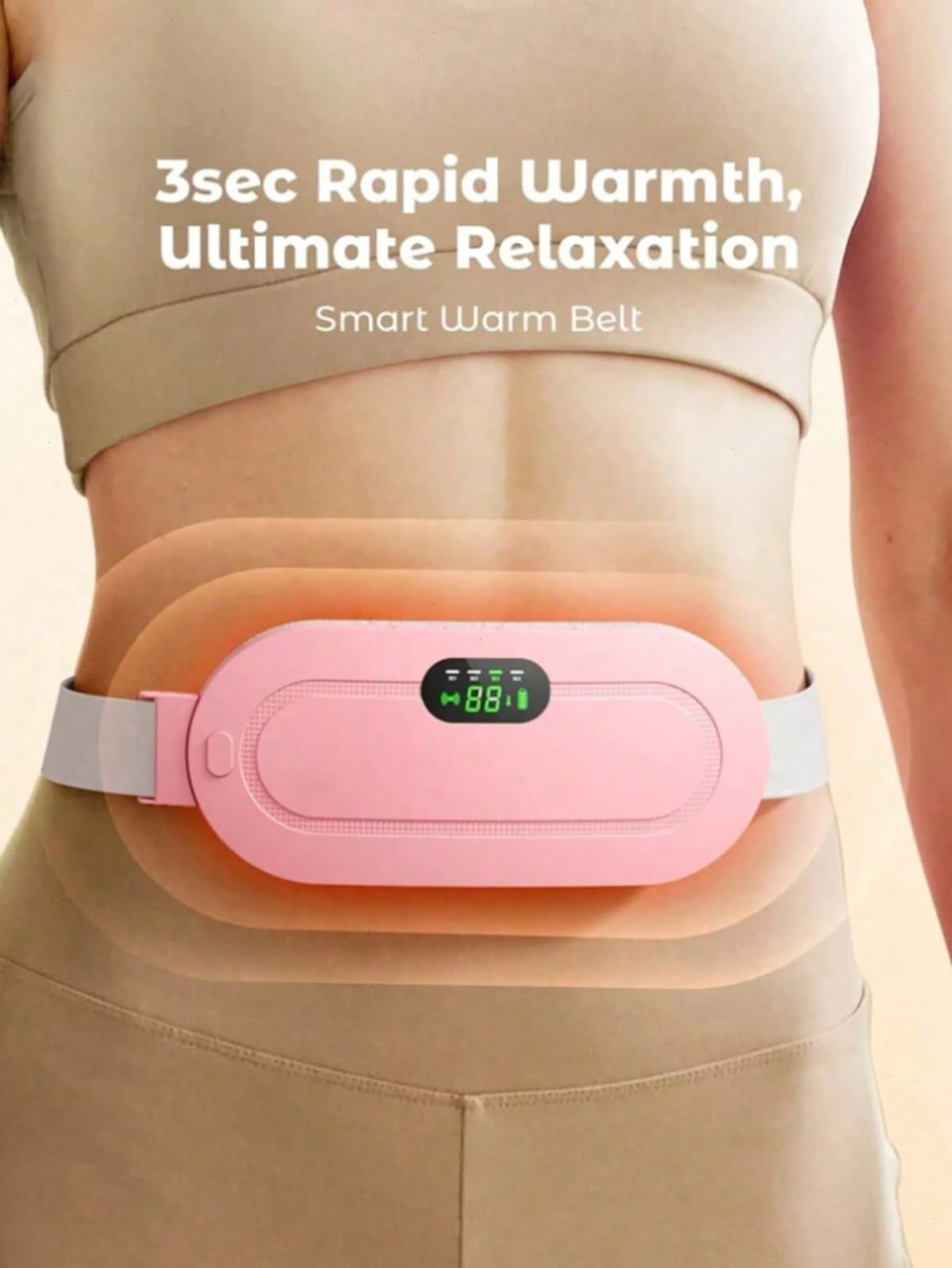Intelligent Heated Massage Belt for Menstrual Relief
